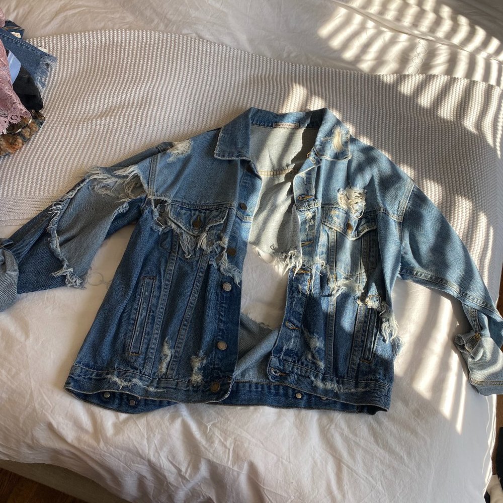 LF Ripped Jean Jacket